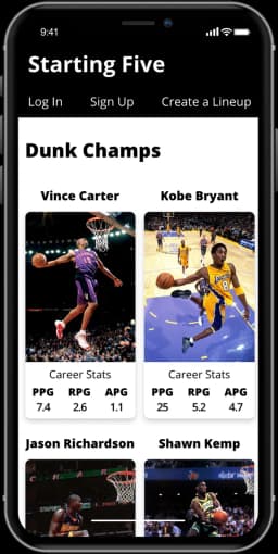 Nba starting 5 mobile
